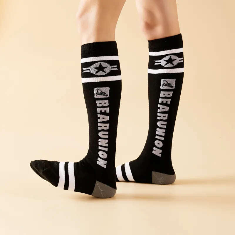 BEAR UNION Knee High Socks Unisex Combo Set-47