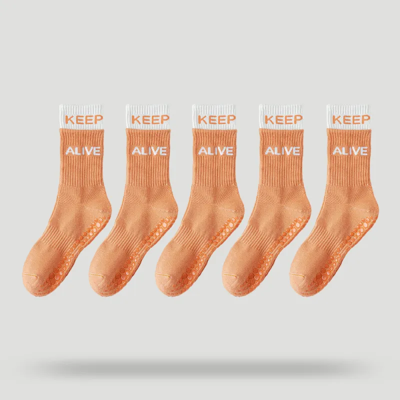 BEAR UNION Yoga Sprot Mid-Calf Socks Women's Combo Set-25