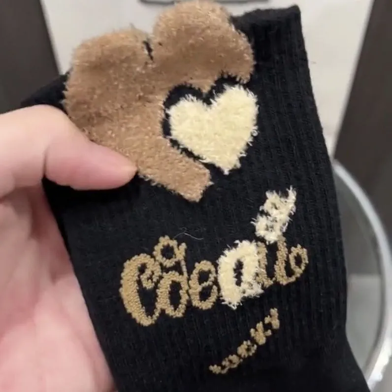 BEAR UNION Mid Calf Socks Women's 3 Pack-17