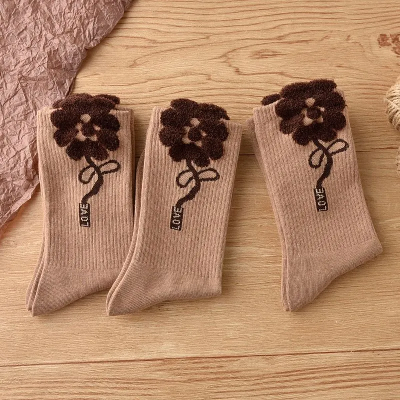 BEAR UNION Mid Calf Socks Women's 3 Pack-7