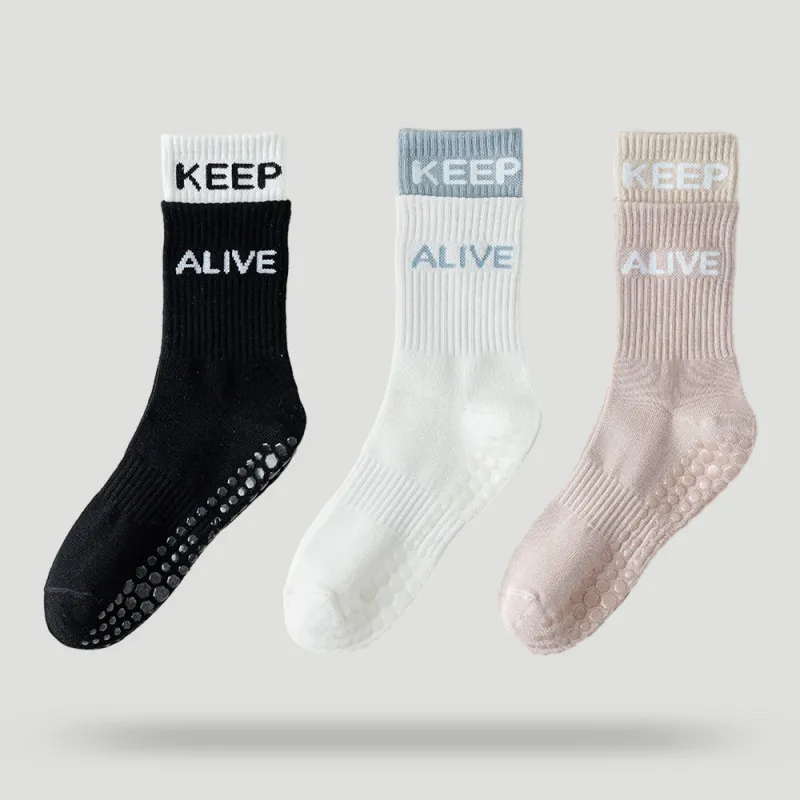 BEAR UNION Yoga Sprot Mid-Calf Socks Women's Combo Set-51
