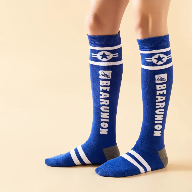 BEAR UNION Knee High Socks Unisex Combo Set-78