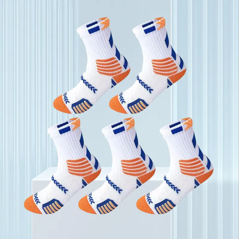 BEAR UNION Mid Calf Socks Unisex 5 Pack-9