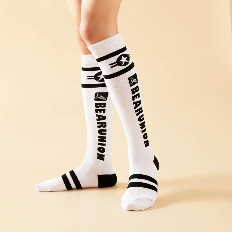 BEAR UNION Knee High Socks Unisex Combo Set-22