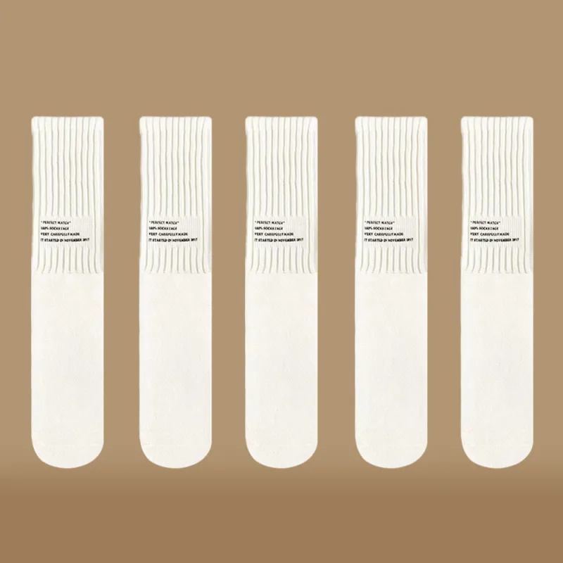 BEAR UNION Knee High Socks Unisex 5 Pack-12