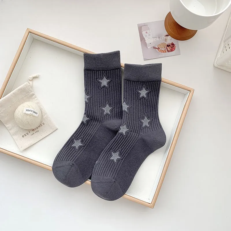 BEAR UNION Mid Calf Socks Women's 3 Pack-7
