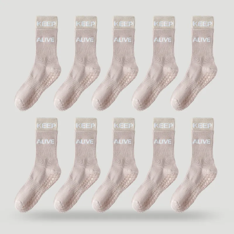 BEAR UNION Yoga Sprot Mid-Calf Socks Women's Combo Set-7