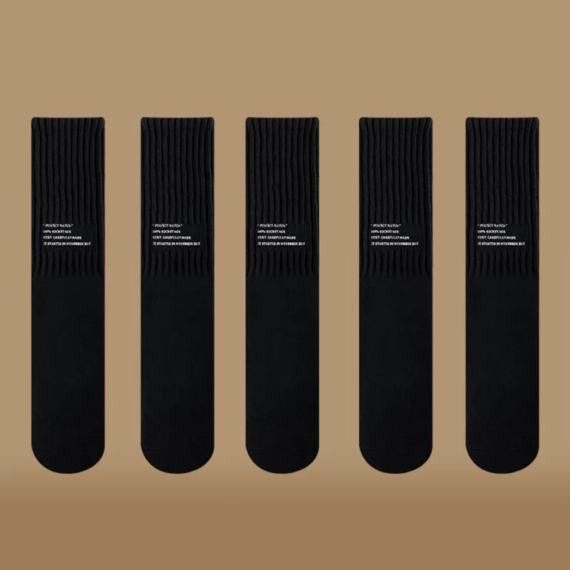 BEAR UNION Knee High Socks Unisex 5 Pack-21