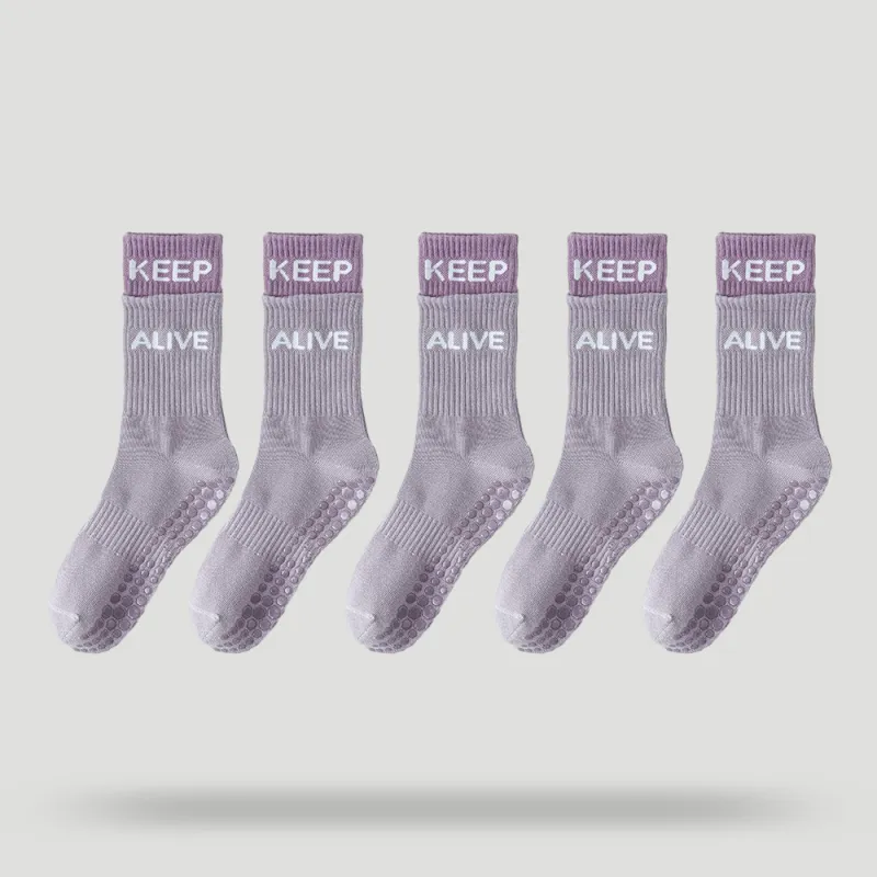 BEAR UNION Yoga Sprot Mid-Calf Socks Women's Combo Set-28