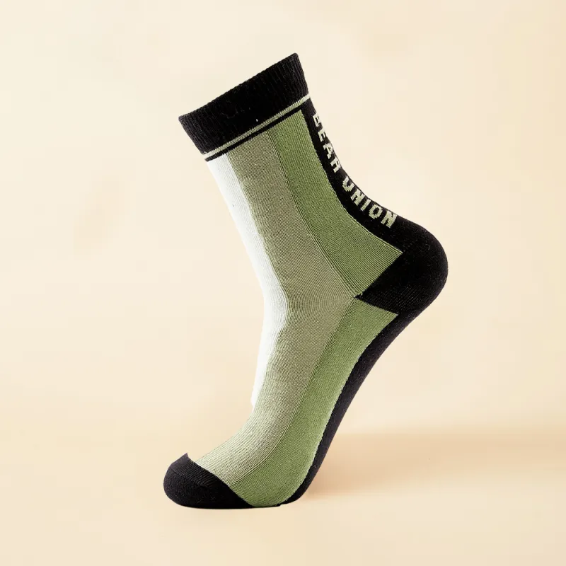 BEAR UNION Mid Calf Socks Unisex 6 Pack-5