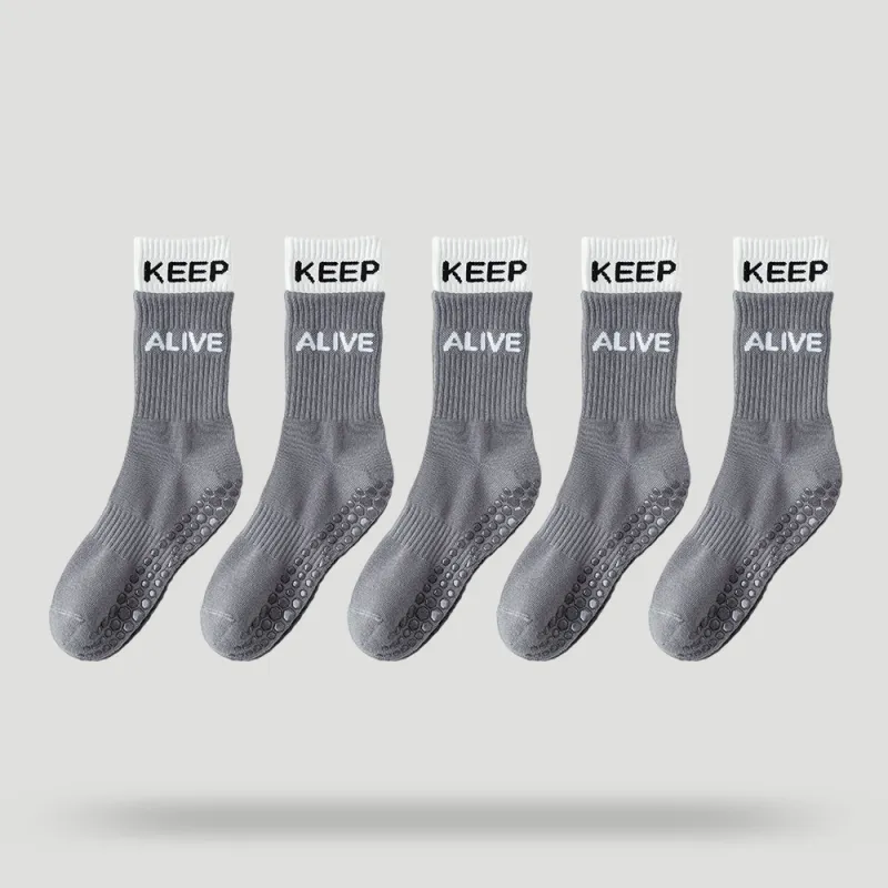 BEAR UNION Yoga Sprot Mid-Calf Socks Women's Combo Set-21