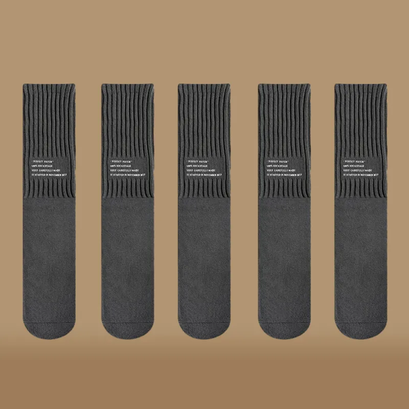 BEAR UNION Knee High Socks Unisex 5 Pack-27