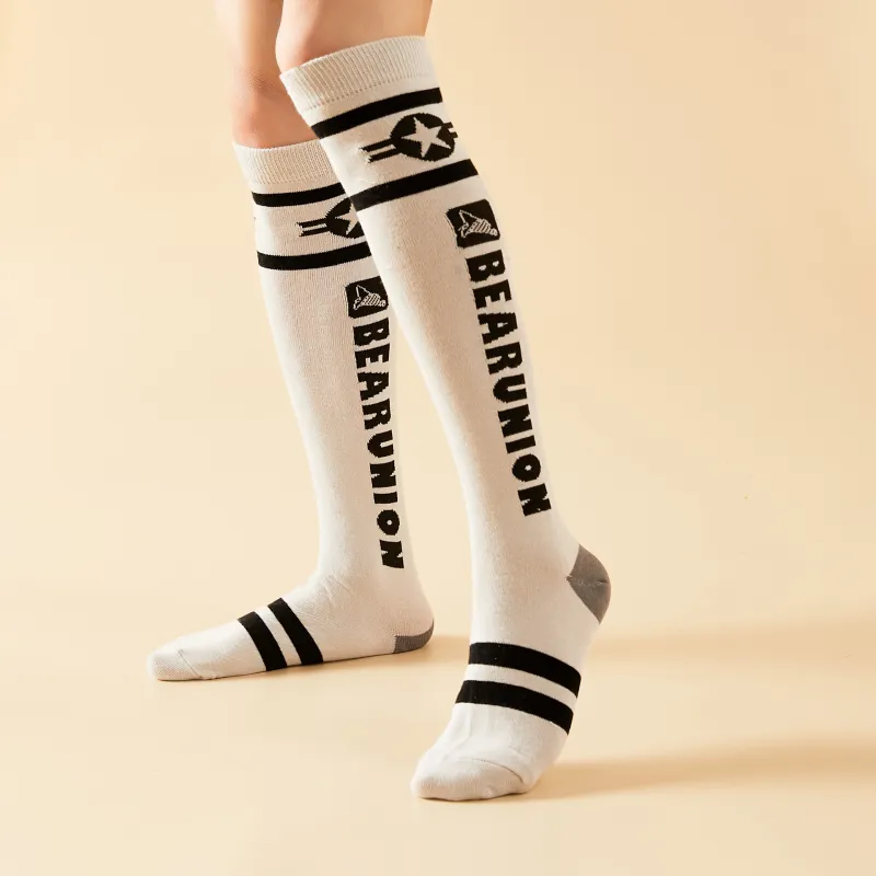 BEAR UNION Knee High Socks Unisex Combo Set-31