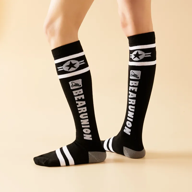 BEAR UNION Knee High Socks Unisex Combo Set-27