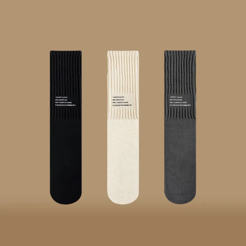 BEAR UNION Knee High Socks Unisex 3 Pack-14