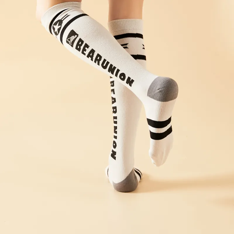 BEAR UNION Knee High Socks Unisex Combo Set-123