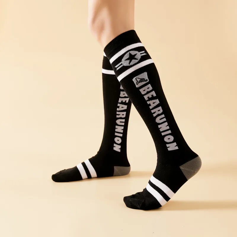 BEAR UNION Knee High Socks Unisex Combo Set-6