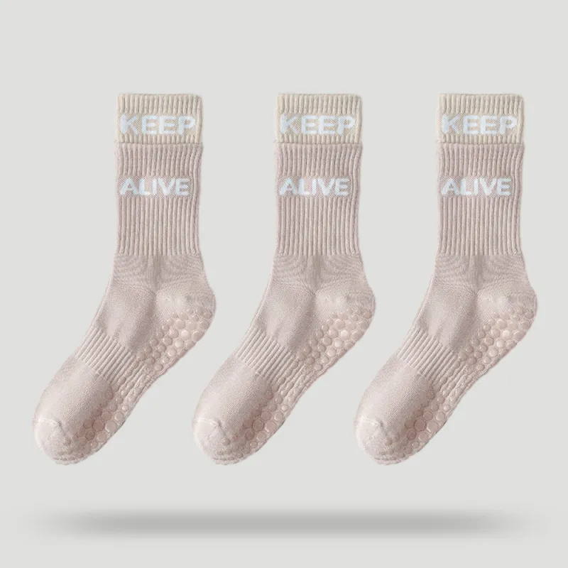 BEAR UNION Yoga Sprot Mid-Calf Socks Women's Combo Set-43