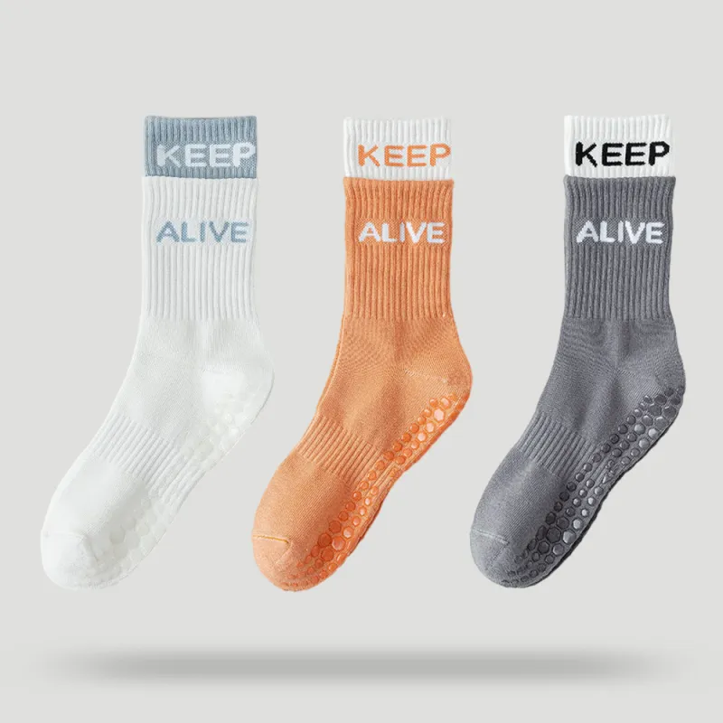 BEAR UNION Yoga Sprot Mid-Calf Socks Women's Combo Set-53