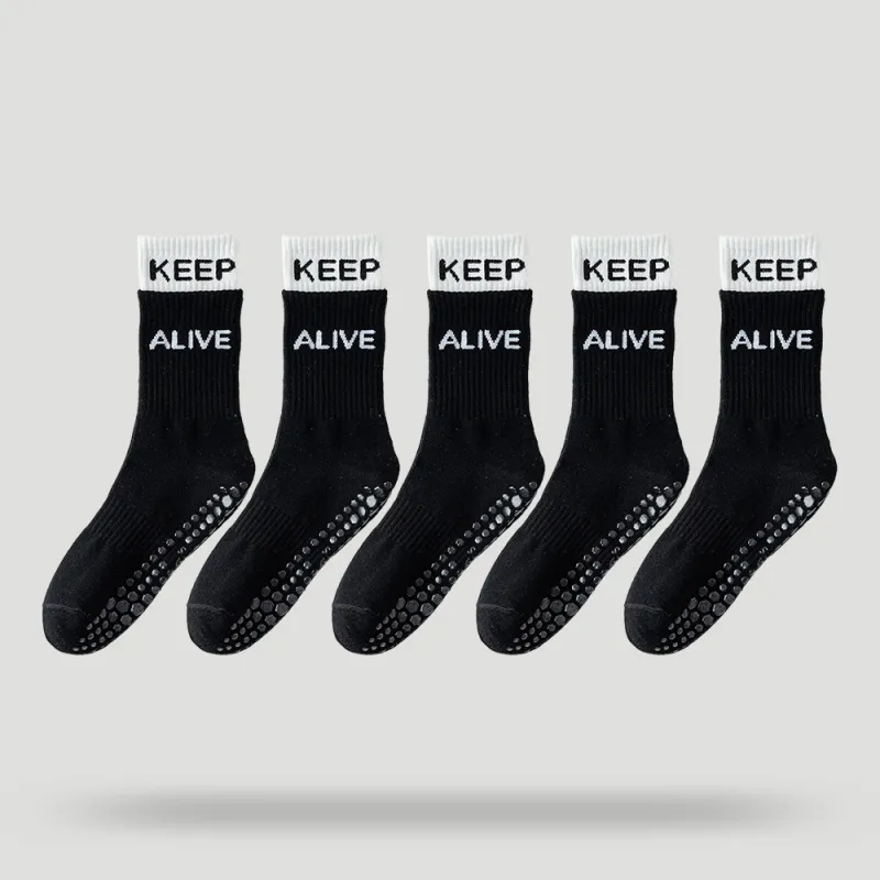 BEAR UNION Yoga Sprot Mid-Calf Socks Women's Combo Set-17