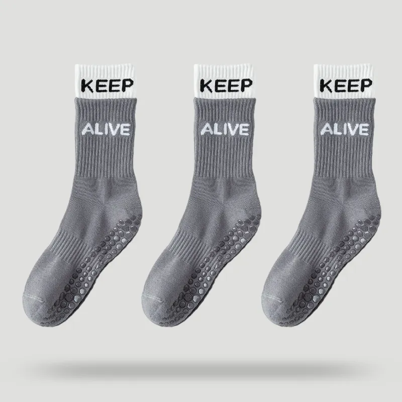 BEAR UNION Yoga Sprot Mid-Calf Socks Women's Combo Set-41