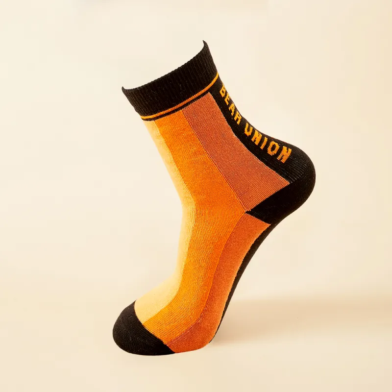 BEAR UNION Mid Calf Socks Unisex 6 Pack-6