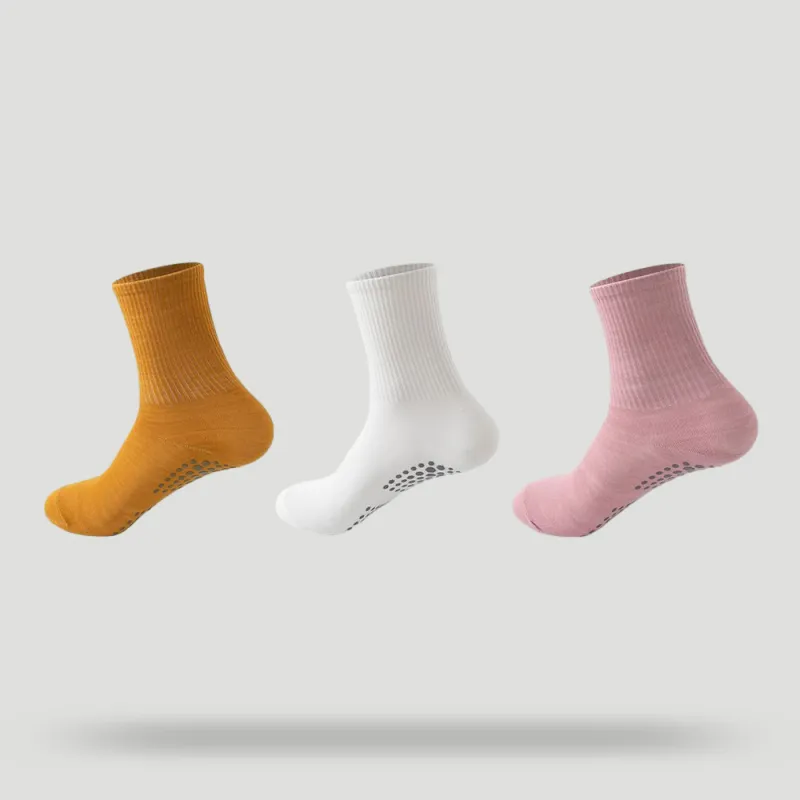 BEAR UNION Yoga Sport Mid-Calf Socks Women's Combo Set-38