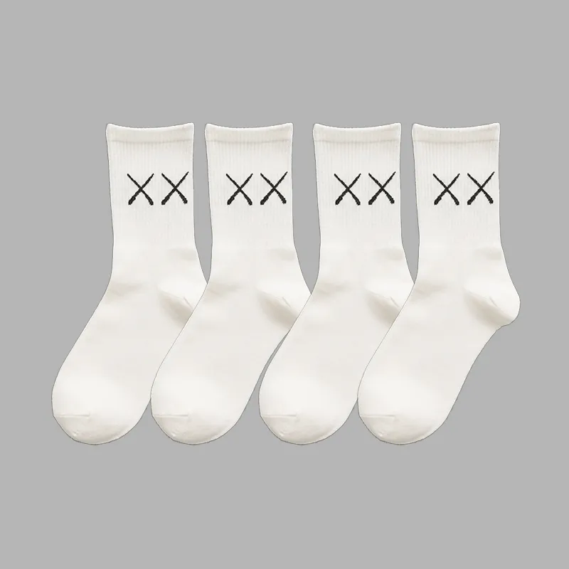BEAR UNION Mid Calf Socks Unisex 4 Pack-23