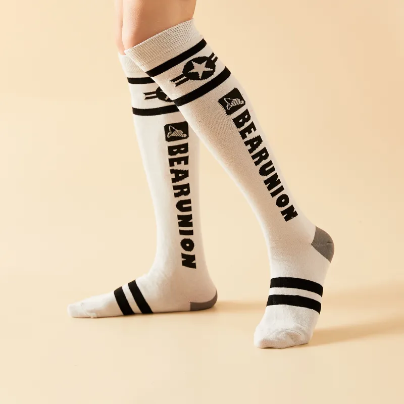 BEAR UNION Knee High Socks Unisex Combo Set-28