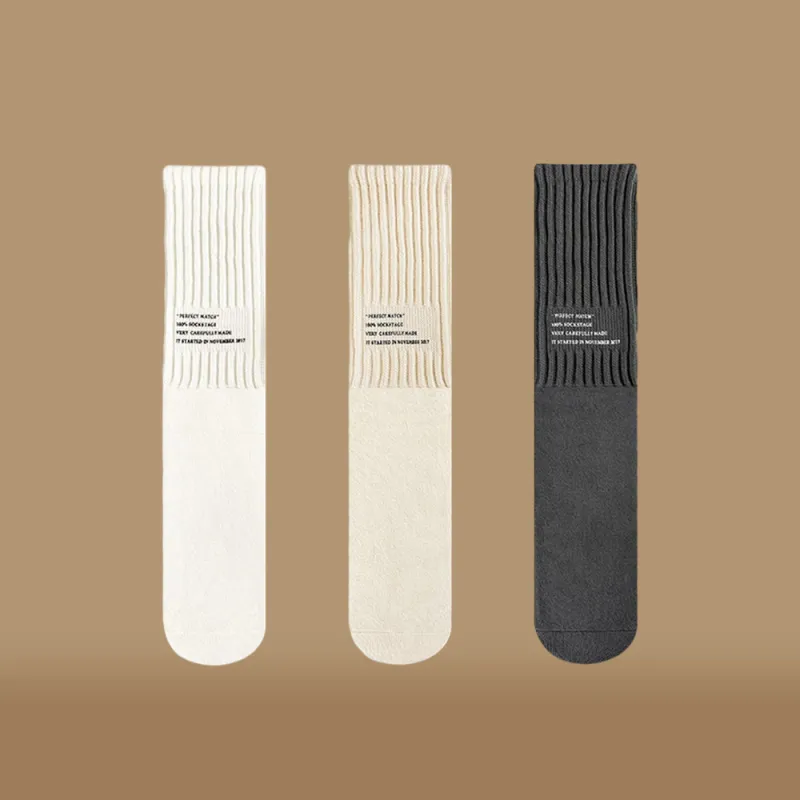 BEAR UNION Knee High Socks Unisex 3 Pack-1