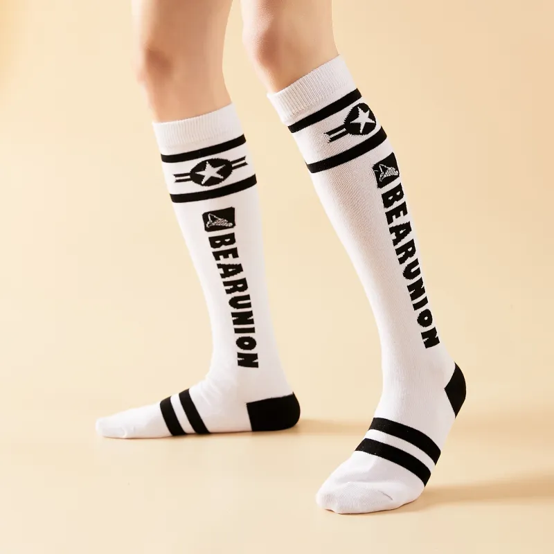 BEAR UNION Knee High Socks Unisex Combo Set-132