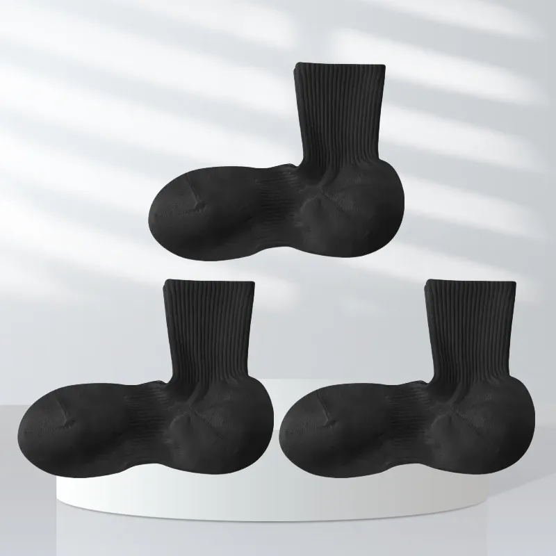 BEAR UNION Mid Calf Socks Unisex 3 Pack-3