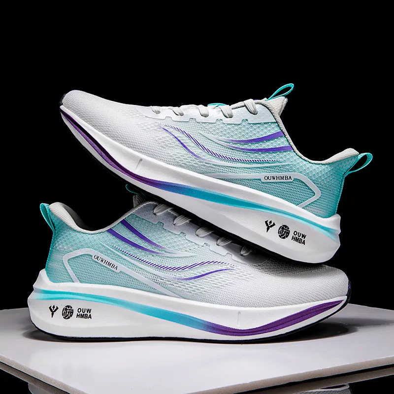 OUWENHEIMANBA Running Shoes Unisex Low Top White Blue/White Green/White Orange-4