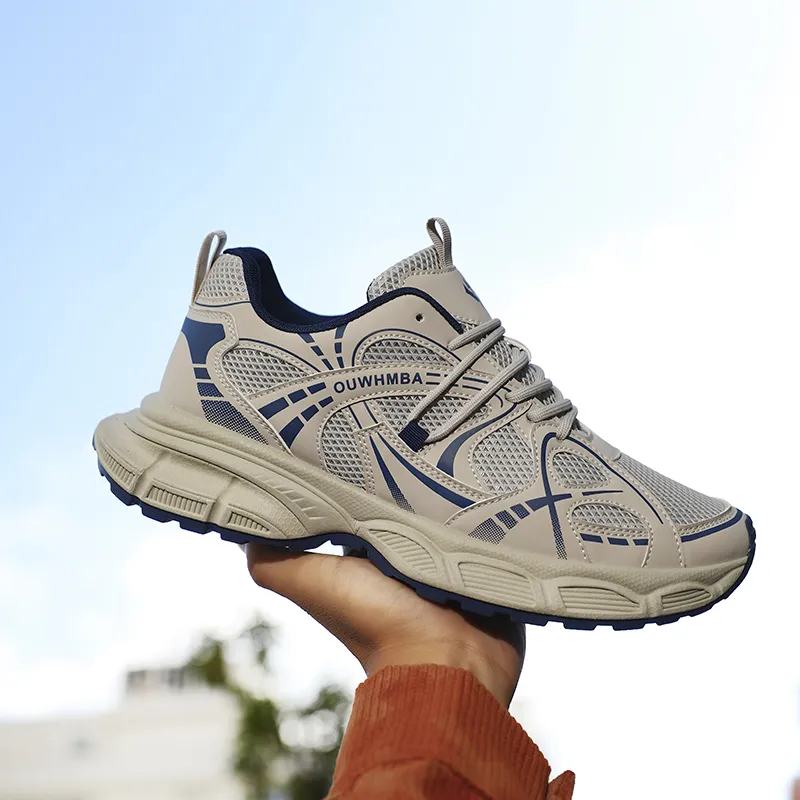OUWENHEIMANBA Height Increasing Wear-Resistant Breathable Low-Top Chunky Sneakers Men's-17