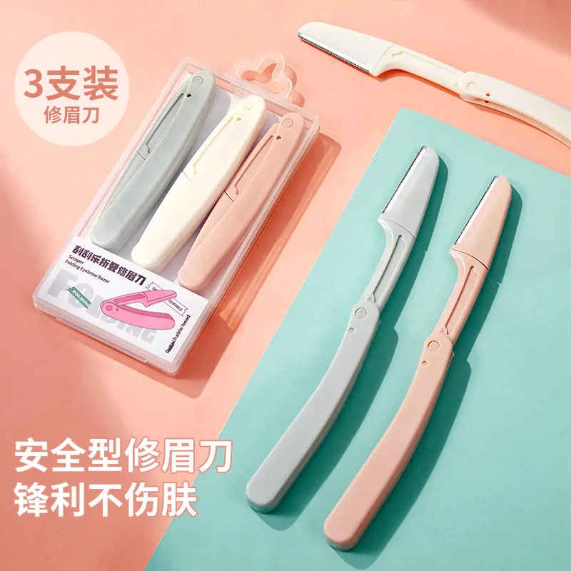 GECOMO Scratch off Foldable Eyebrow Razor-1