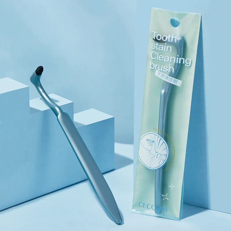 GECOMO Teeth Stain Removal Brush Toothbrushes Non Invasive Tooth Scaling Portable Dental Cleaner-1