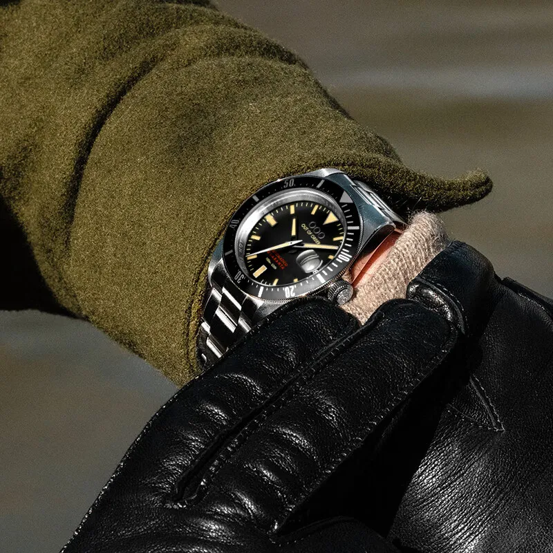OUT OF ORDER Wrist Watch Automatic Mechanical Movement Black Dial Men's Watches-5