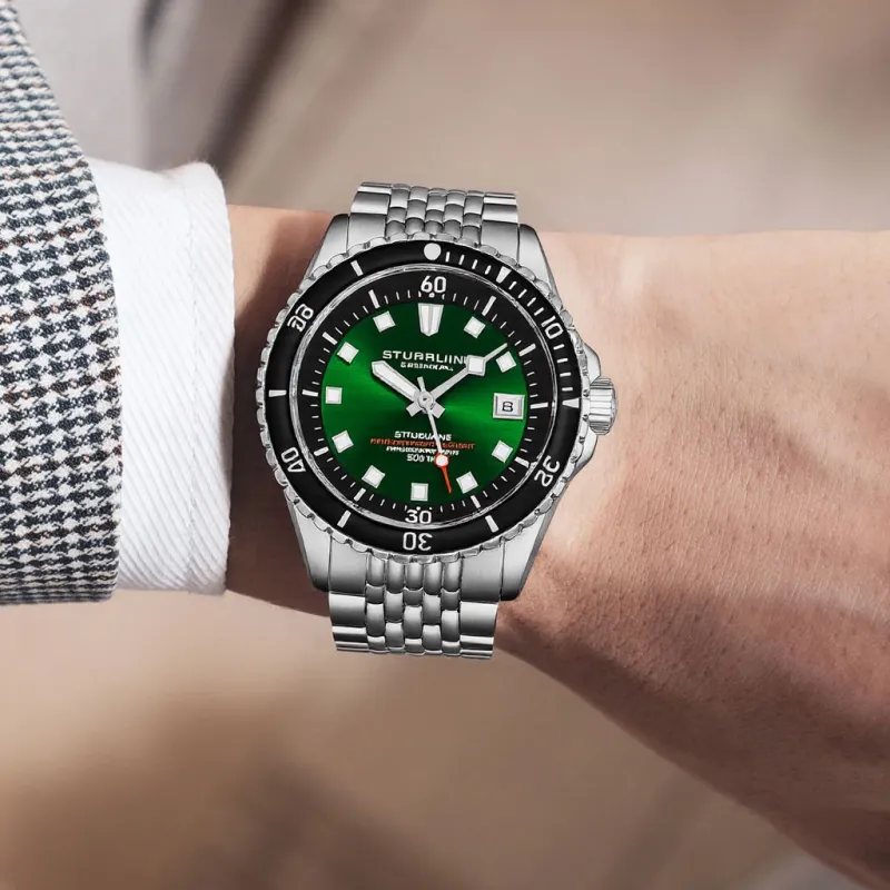 STUHRLING Men Diver Collection Watch-8
