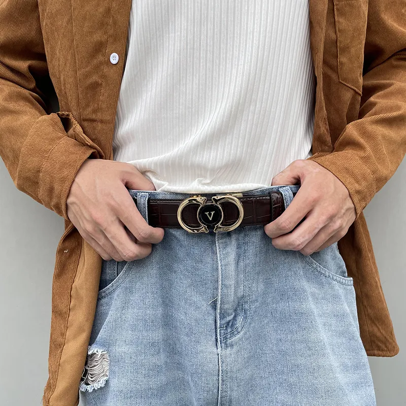 NINE NAIL Leather Belts Men-13