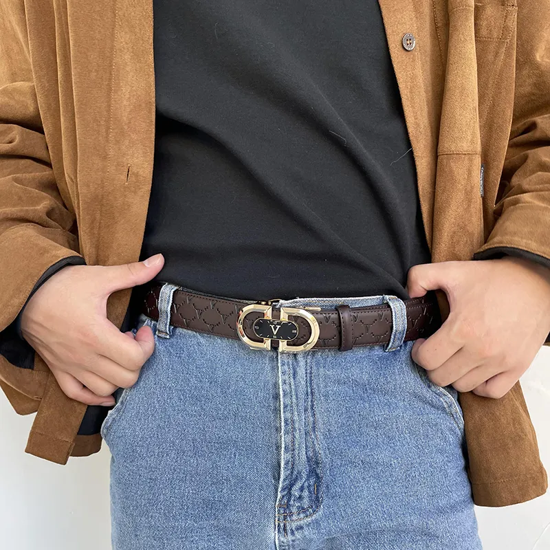 NINE NAIL Cow Leather Genuine Leather Men's Belt Men's Width 3.5cm-36