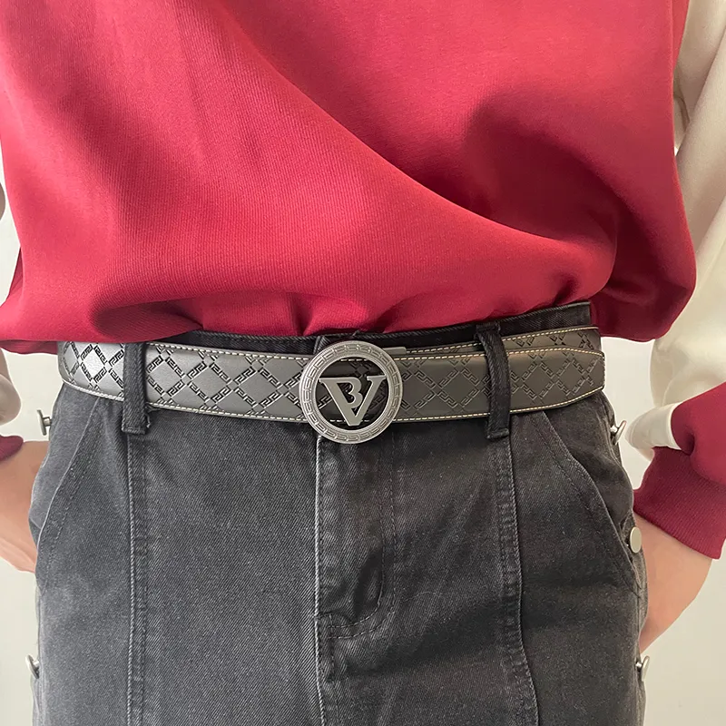 NINE NAIL Leather Belts Men-3