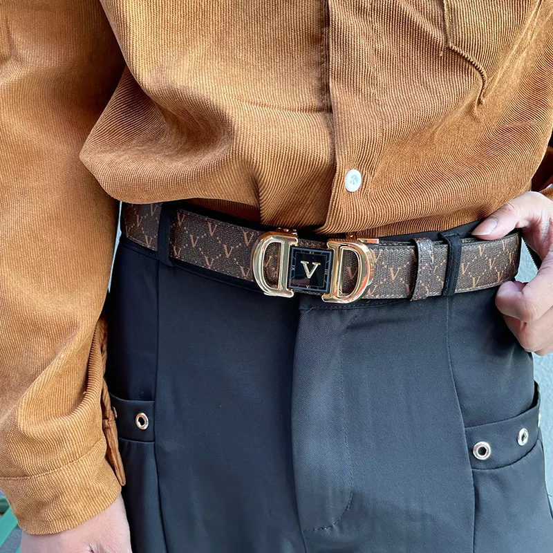 NINE NAIL Leather Belts Men-17