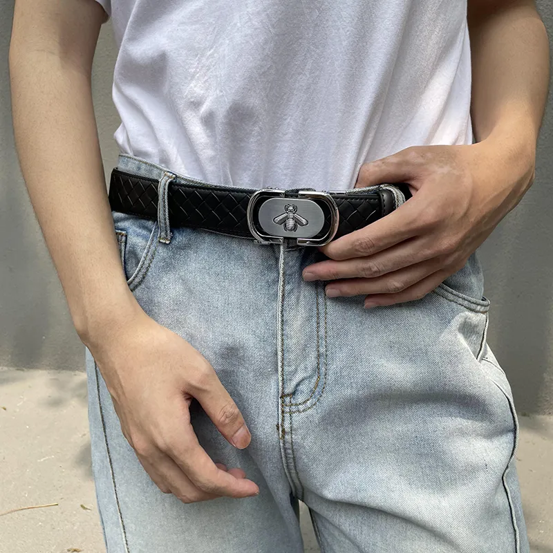 NINE NAIL Leather Belts Men-10