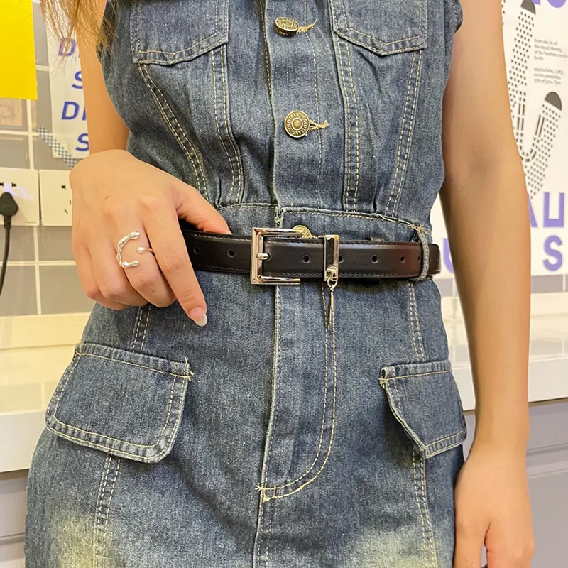 NINE NAIL Leather Belts Women's-5
