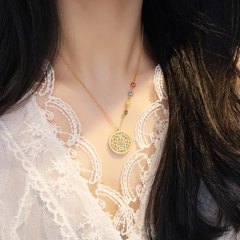 HAOYINFANG 925 Sterling Silver Necklaces Women's-1