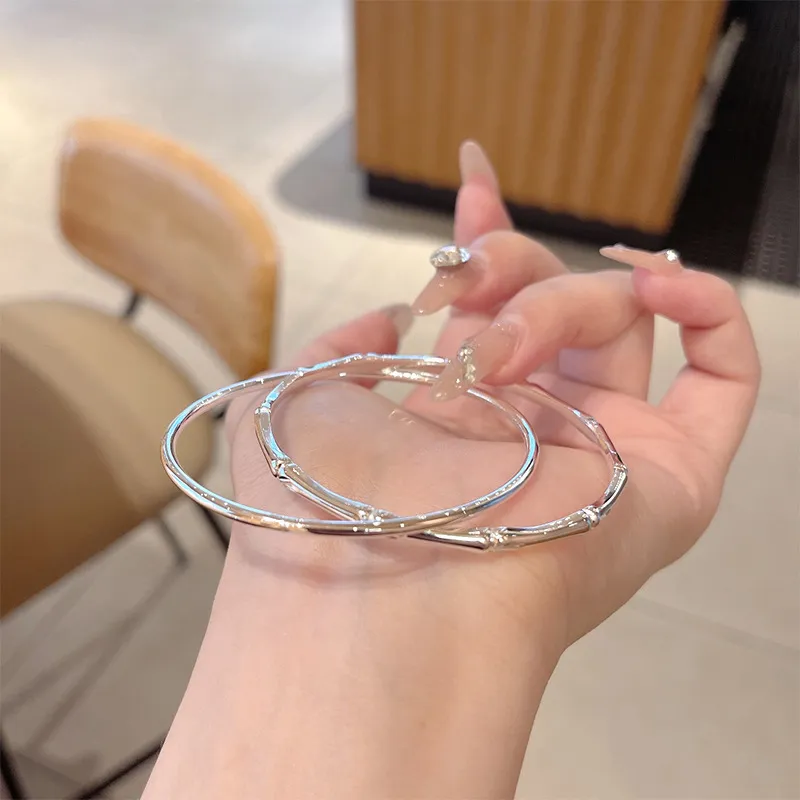 HAOYINFANG 999 Fine Silver Sterling Silver Bracelets Women's-3