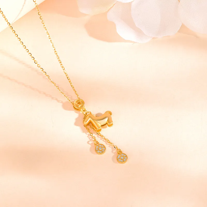 HAOYINFANG 925 Sterling Silver Necklaces Women's-3