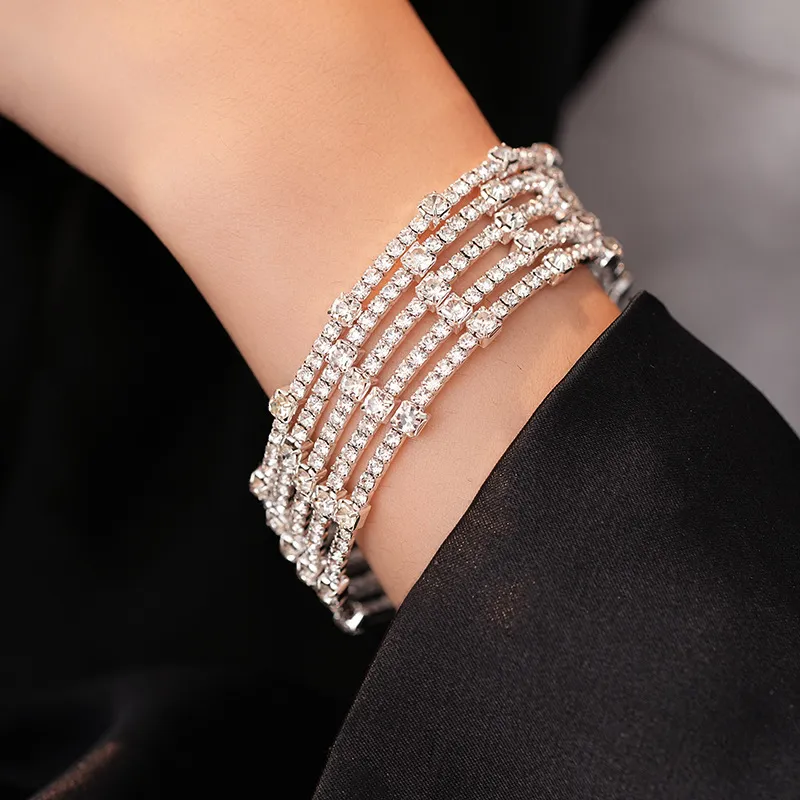 HAOYINFANG Copper Alloy Bangles Women's-3