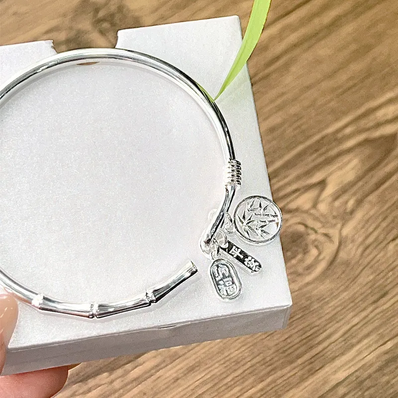 HAOYINFANG S999 Fine Silver Sterling Silver Bracelets Women's-1