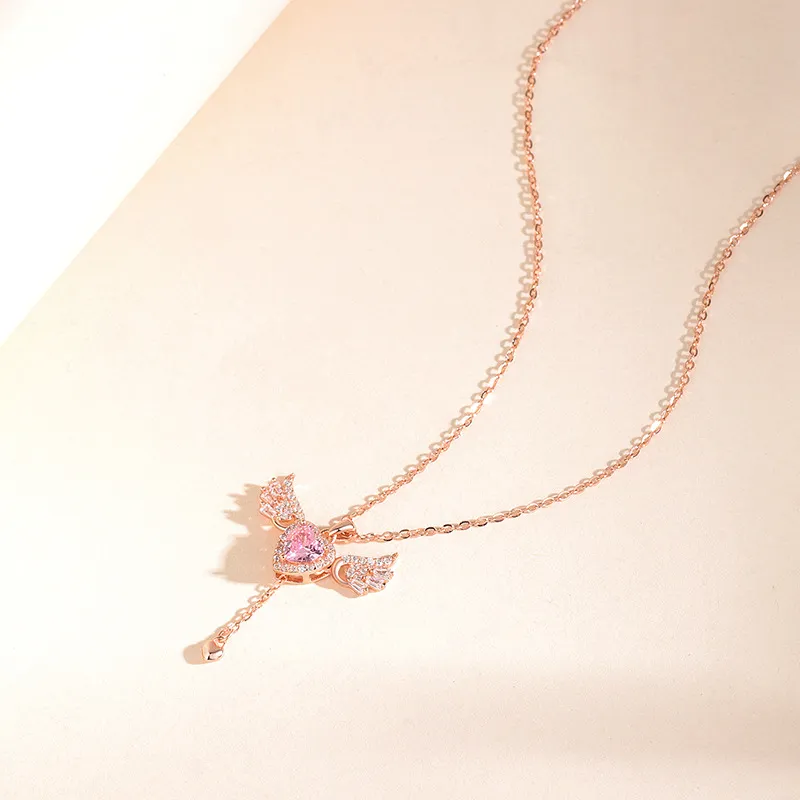 HAOYINFANG 925 Sterling Silver Necklaces Women's-3